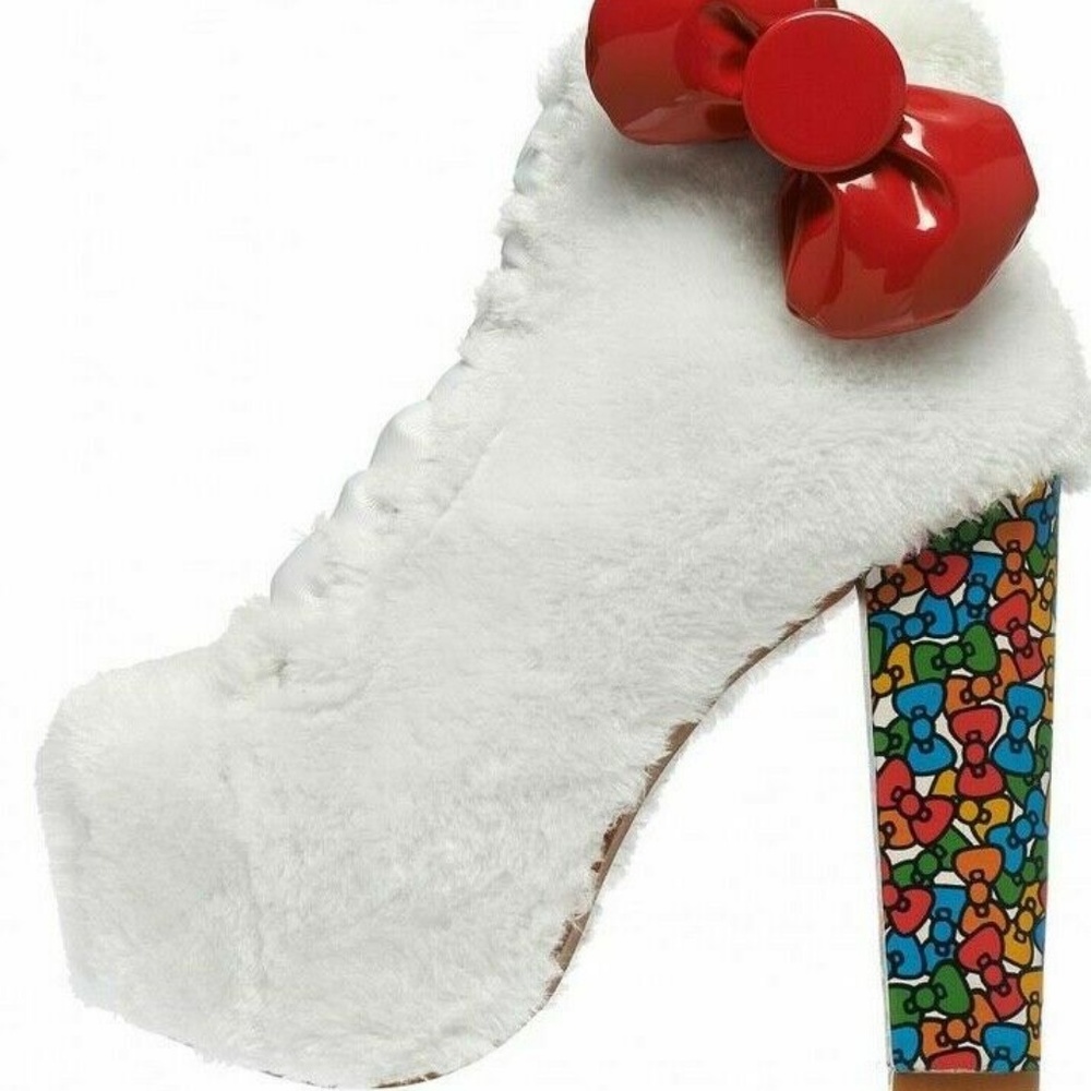 New Jeffrey Campbell HELLO KITTY Fake Fur Booties